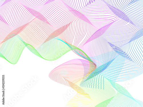 abstract stylized lines, vector