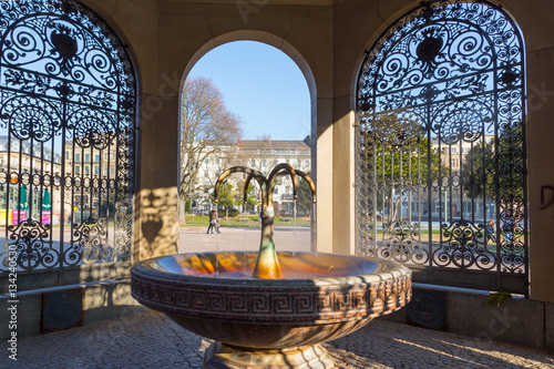 Wiesbaden, Kochbrunnen-Pavillon. Januar 2017. photo