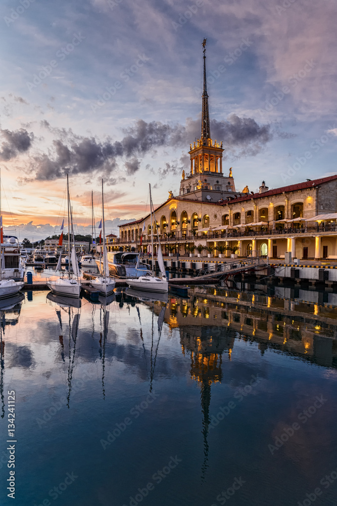 sea port of Sochi is a kind of hallmark of the city