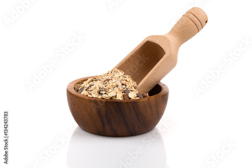 Healthy oat granola muesli cereals