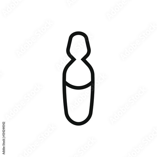 medical ampoule icon illustration