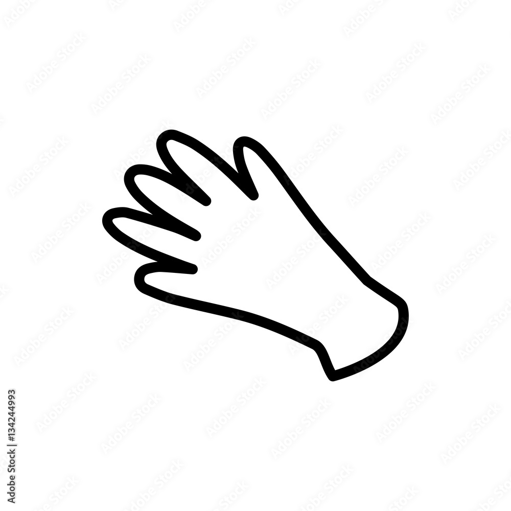 gloves icon illustration