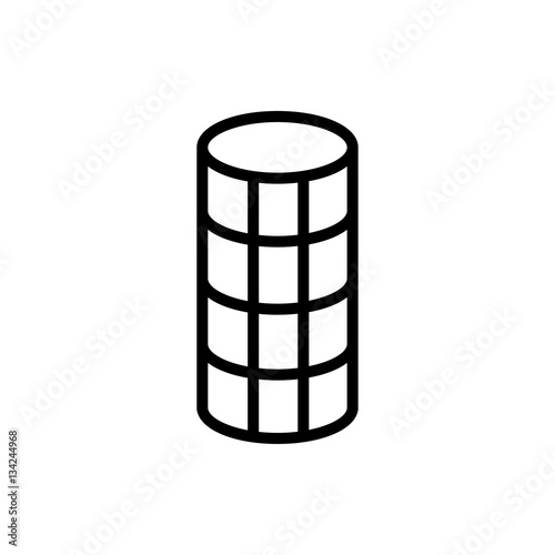hair curler icon illustration