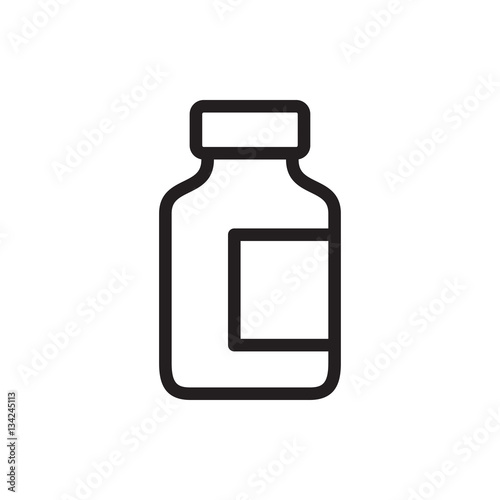 medical bottle icon illustration