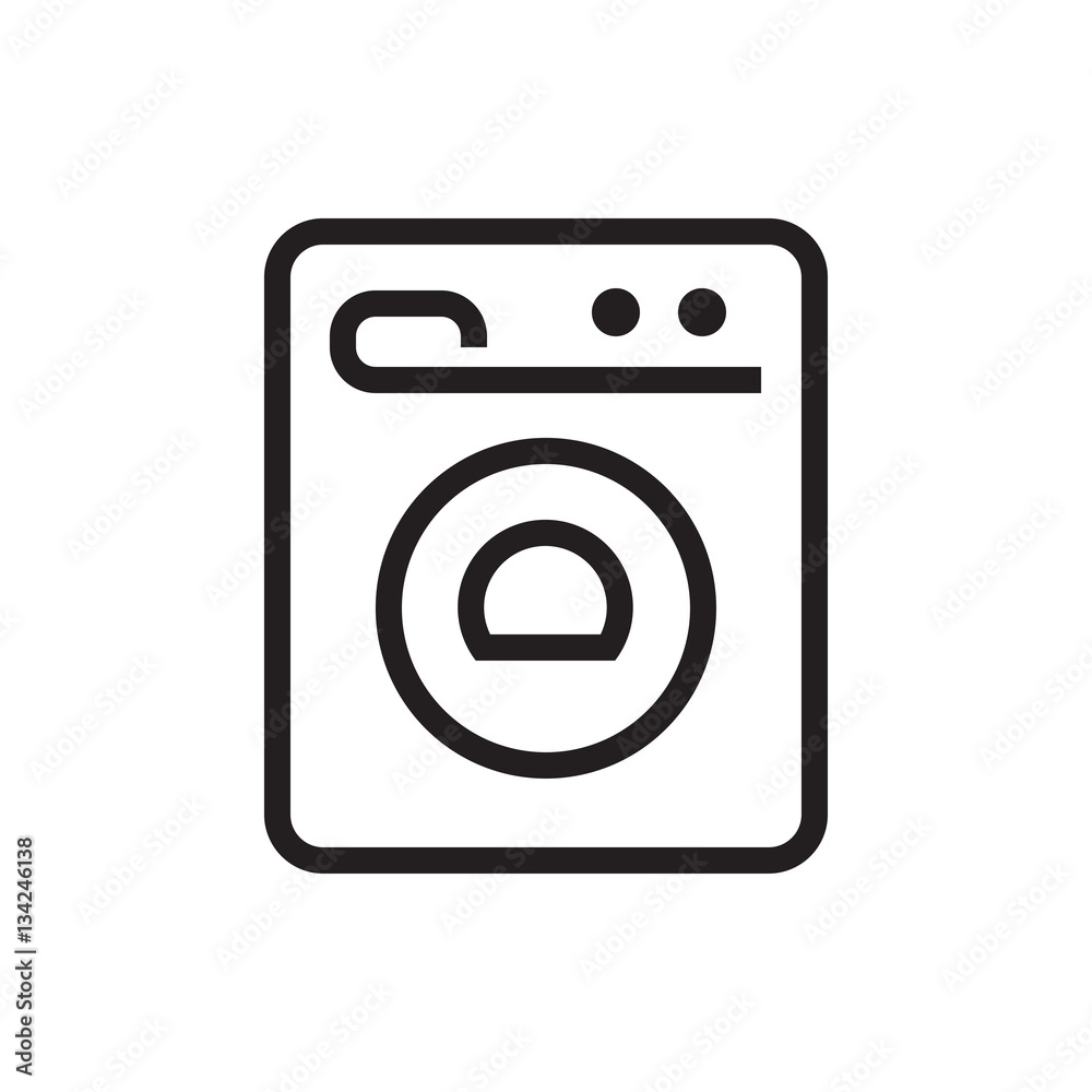 washing machine icon illustration washing machine icon illustration