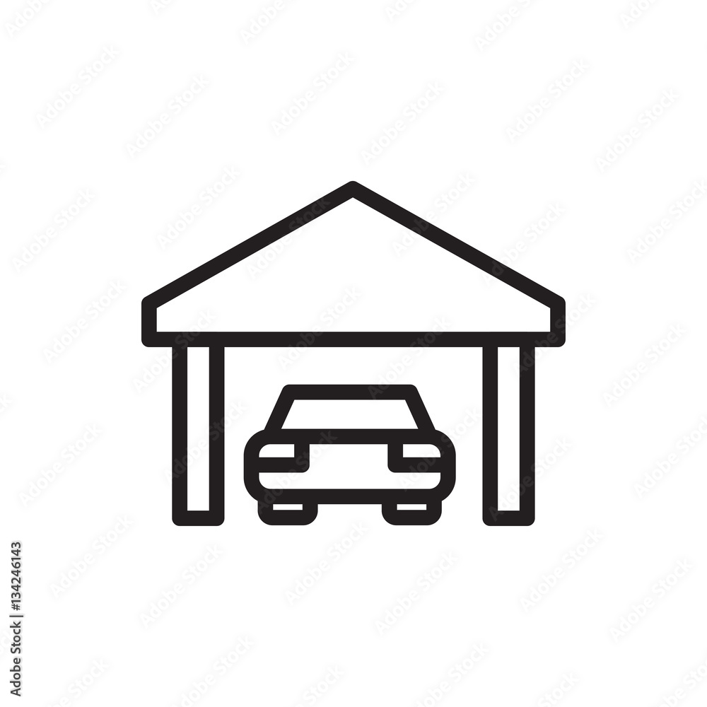 garage icon illustration garage icon illustration