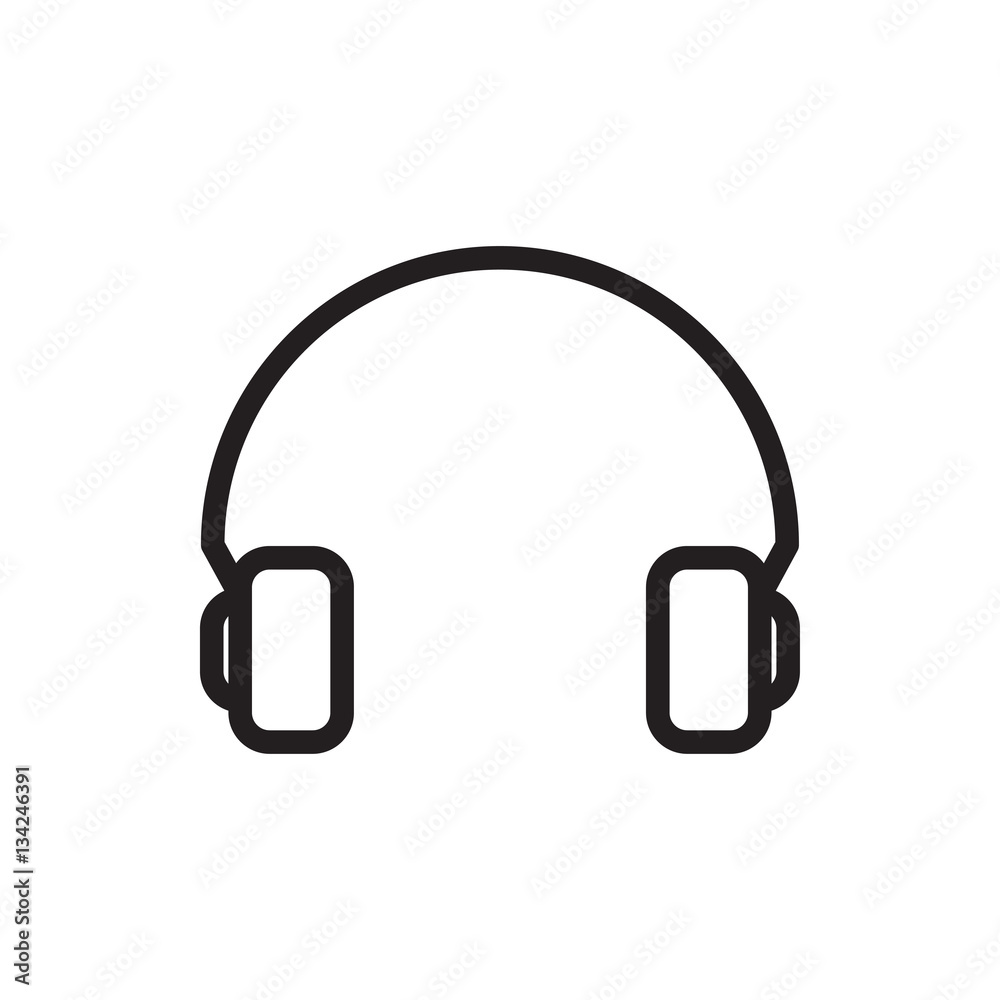 headset icon illustration headset icon illustration