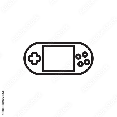 portable console icon illustration