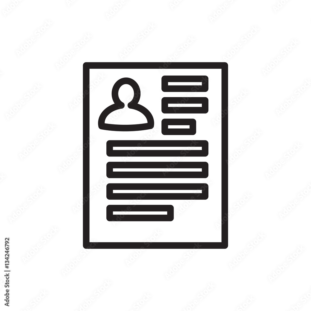 resume icon illustration resume icon illustration