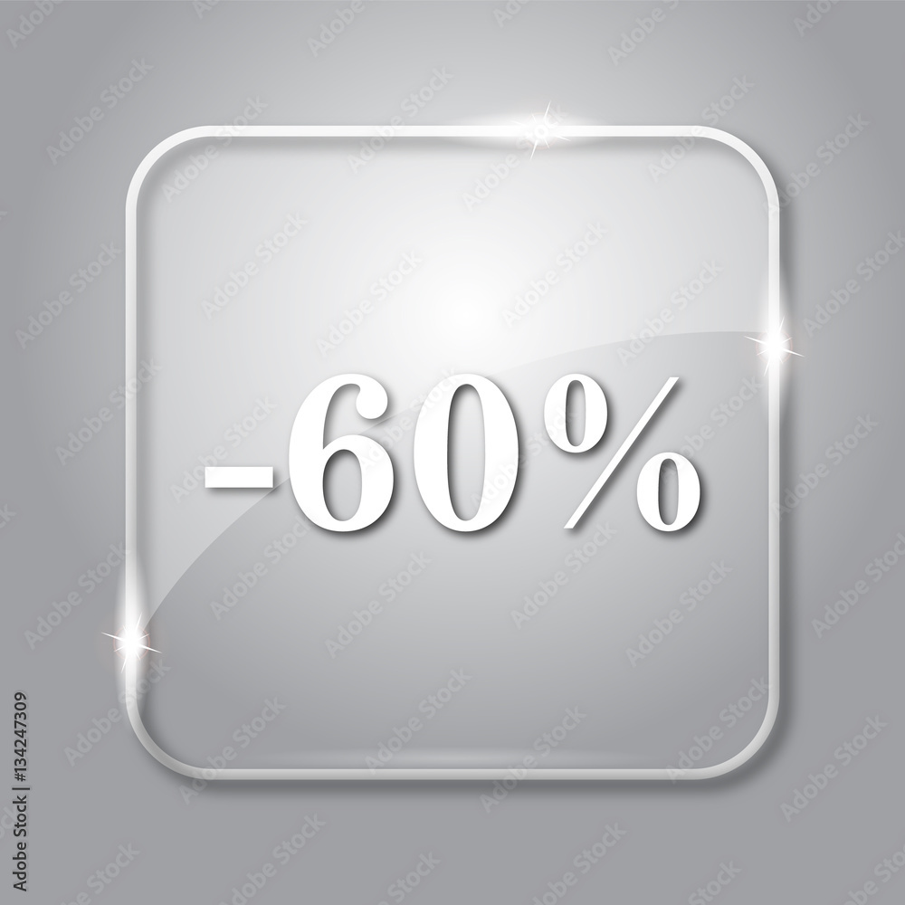 60 percent discount icon
