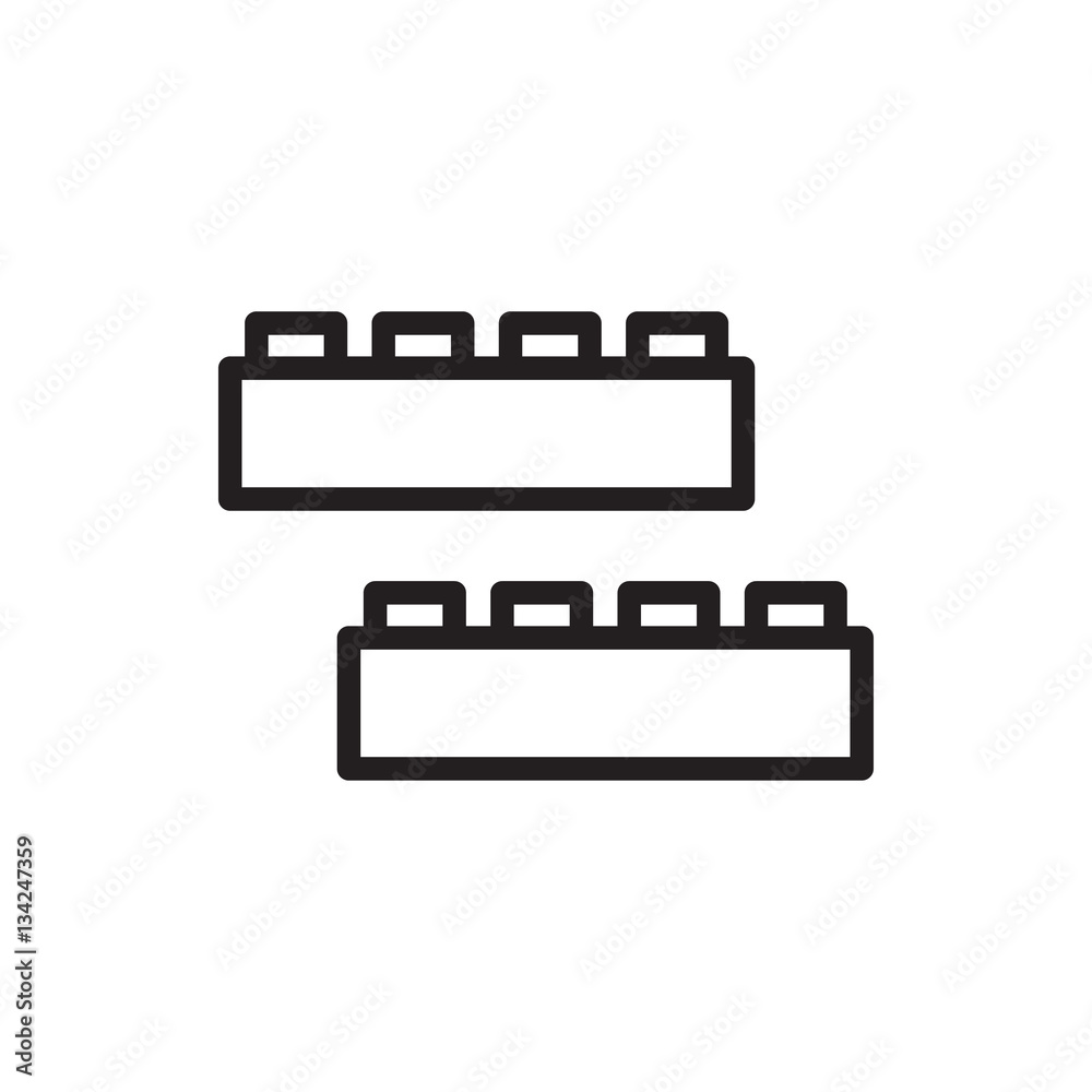 child building kit icon illustration child building kit icon illustration