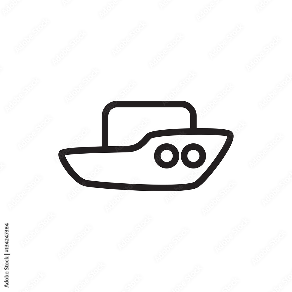 boat icon illustration boat icon illustration