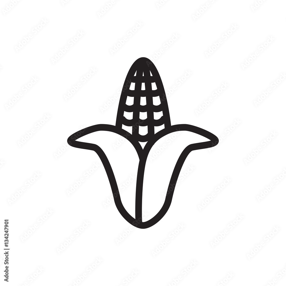 corn icon illustration corn icon illustration
