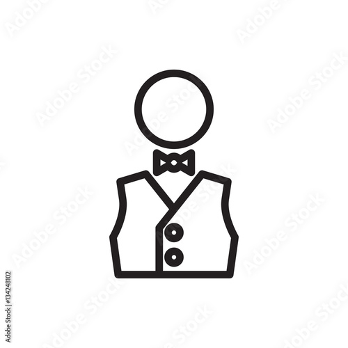 waiter icon illustration