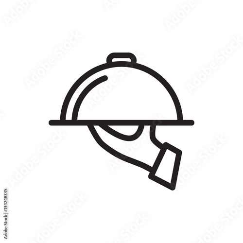 dish serving icon illustration