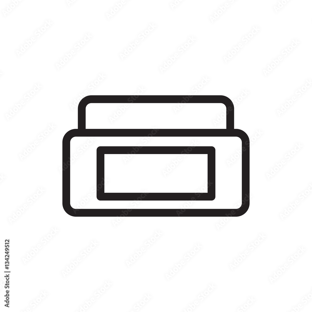 cream box icon illustration