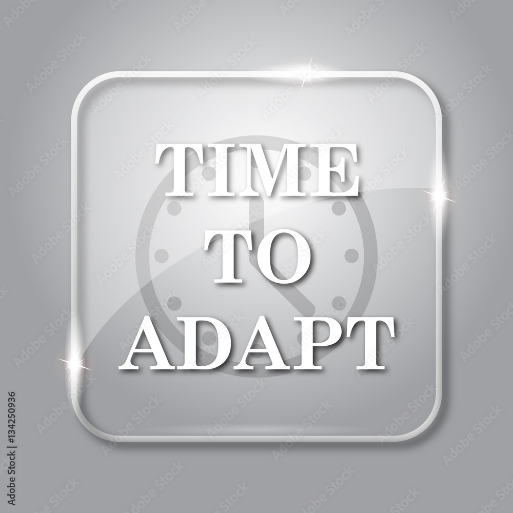 Naklejka premium Time to adapt icon