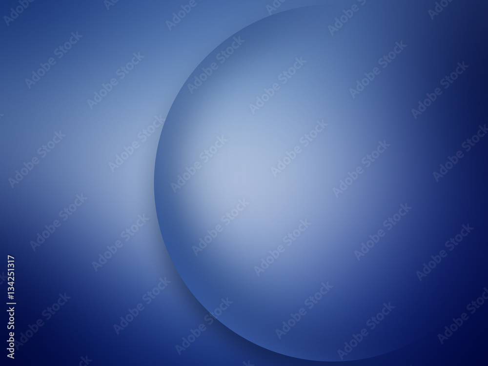 Blue Circle on Blue Background