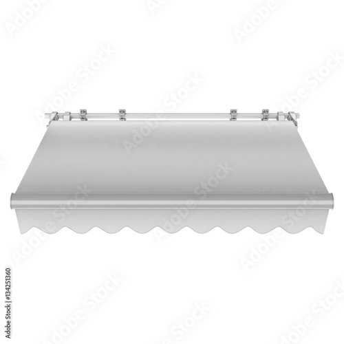 Awning, canopy gray mockup. 3d rendering