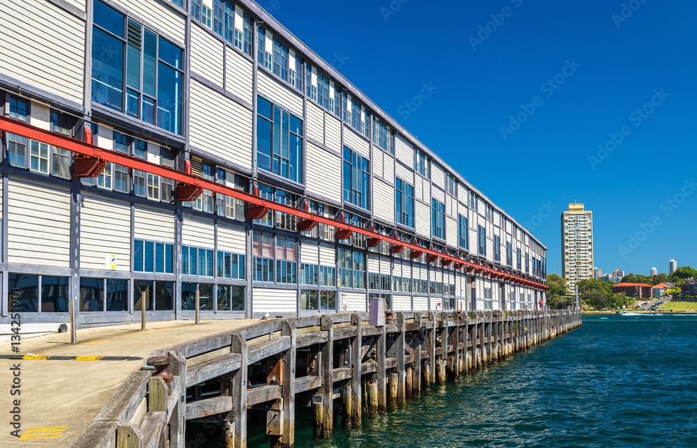 Warehouse offices on the waterfront of Dawes Point in Sydney
