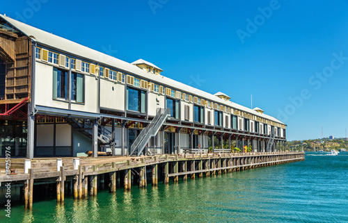 Warehouse offices on the waterfront of Dawes Point in Sydney photo