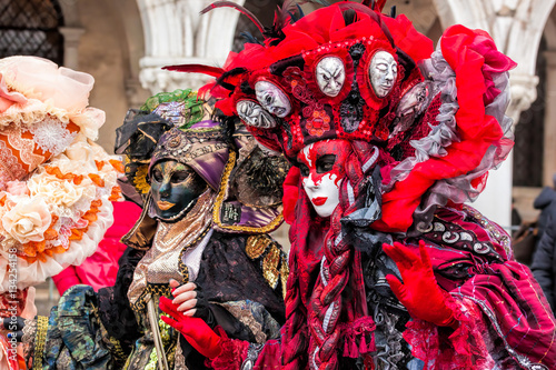 Valokuva Amazing carnival masks in Venice, Italy