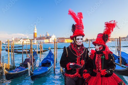Famous carnival with beautiful masks in Venice, Italy © Tomas Marek