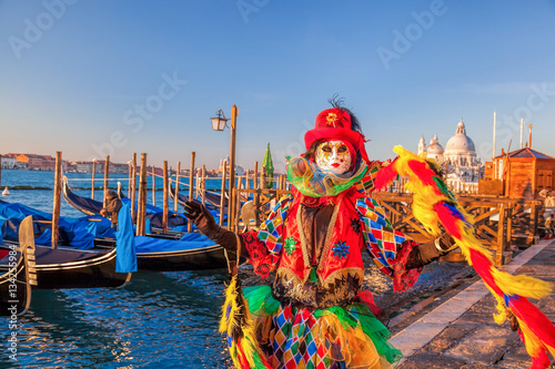 Famous carnival with beautiful masks in Venice, Italy © Tomas Marek