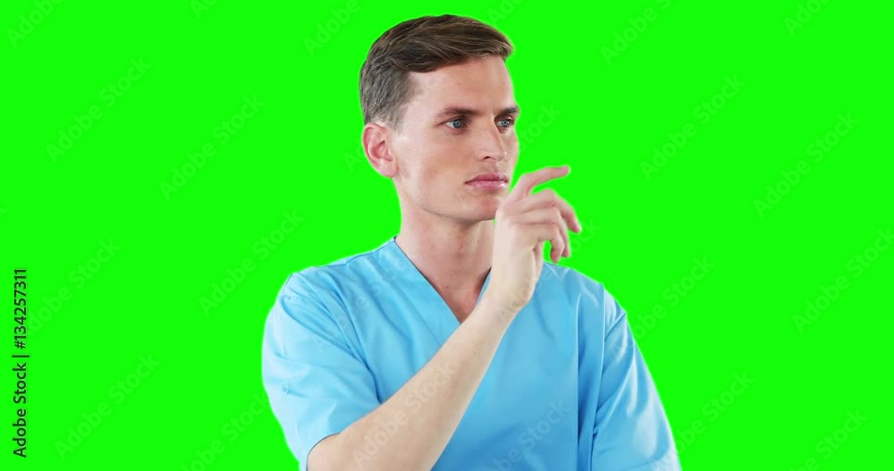 Man using digital screen Man using digital screen