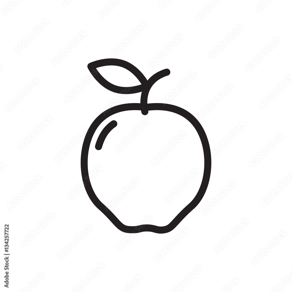 Obraz premium apple icon illustration