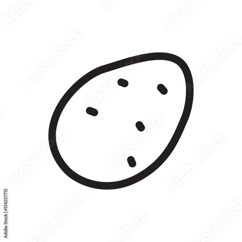 potato icon illustration