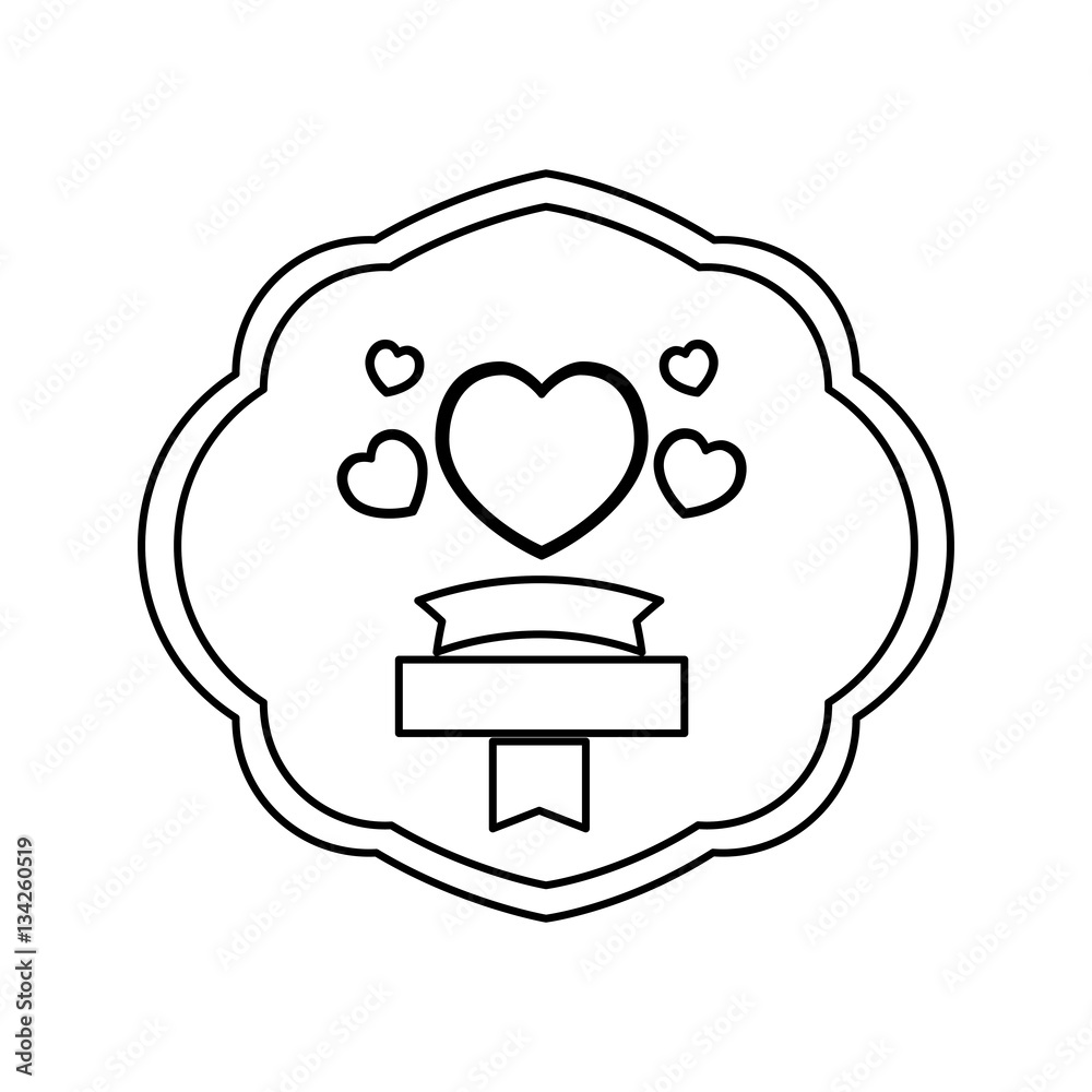 Romantic heart concept icon vector illustration graphic design Romantic heart concept icon vector illustration graphic design
