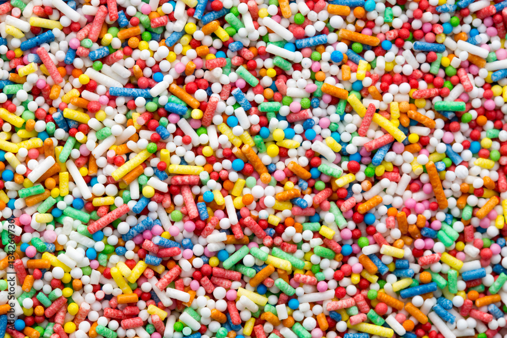 Multicoloured sweet sugar balls. Small ball pattern. Multicoloured sweet sugar balls. Small ball pattern.