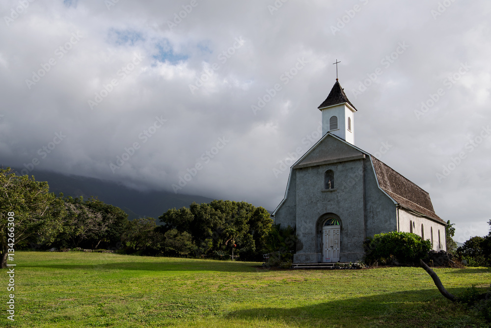 St. Joseph’s Catholic Church near Kaupo, Maui, Hawaii, was established in 1862.