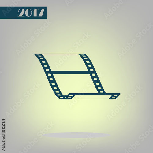 Vector blank film strip icon