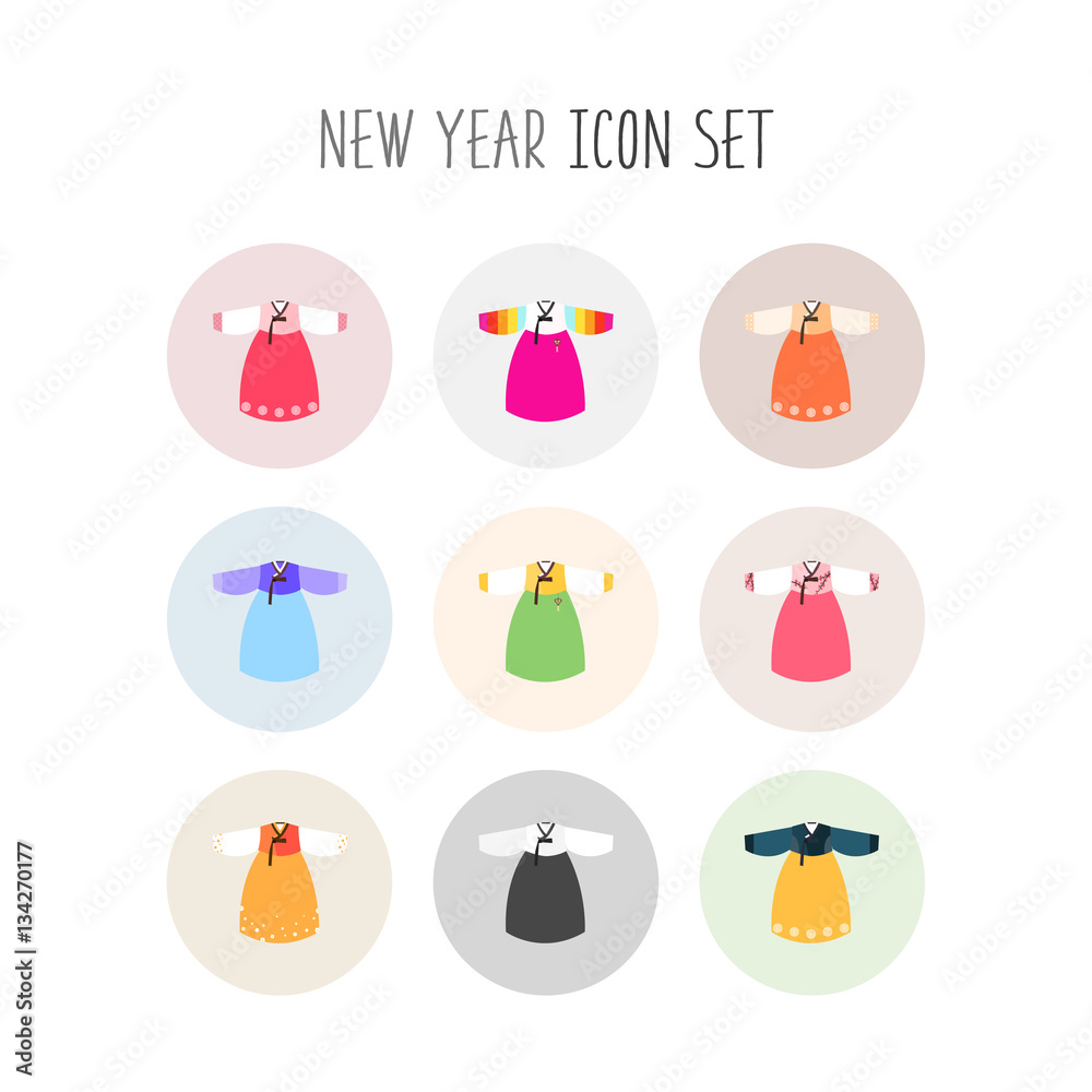 Traditional Clothes R Icon traditional clothes icon set Stock Vector | Adobe Stock