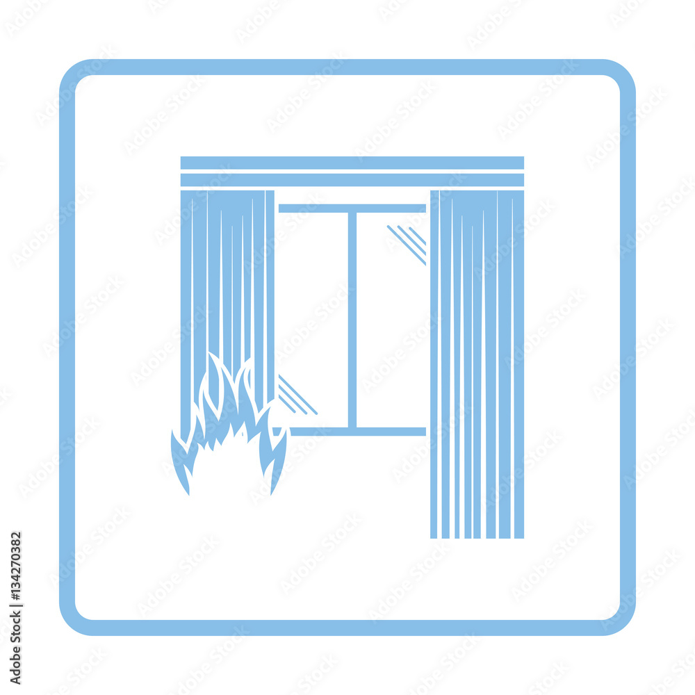 Fototapeta premium Home fire icon