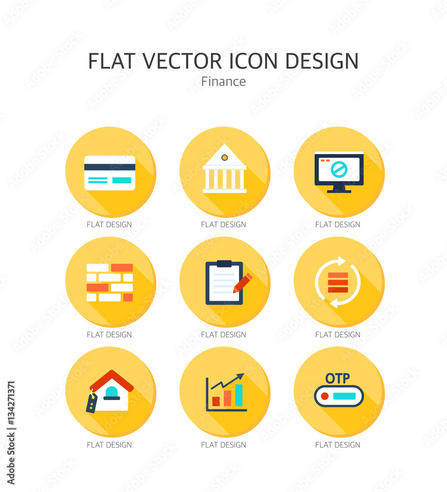 finance Flat Icon Set finance Flat Icon Set