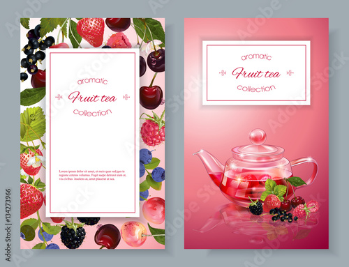 Berry tea banners