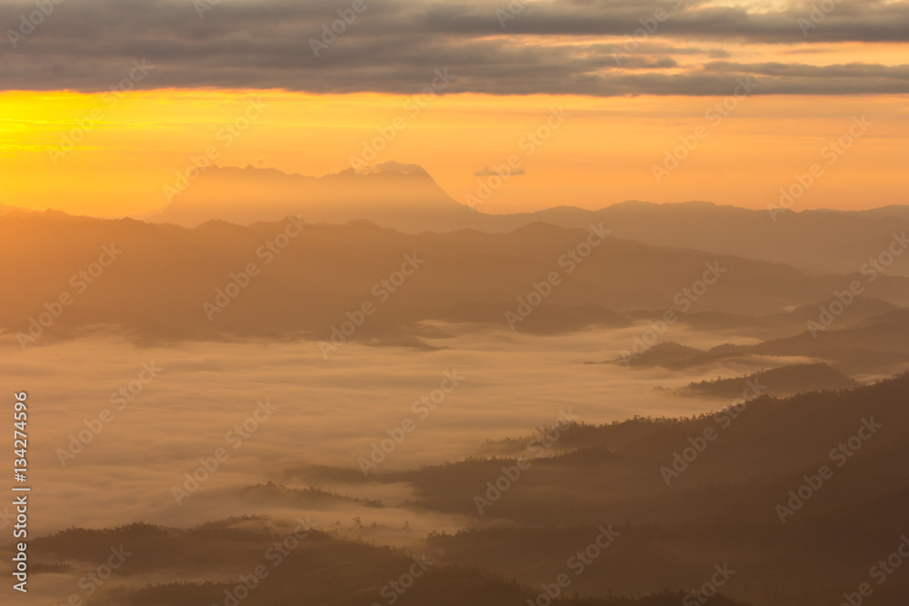 Sea Of Mist With Doi Luang Chiang Dao, View Form Doi Dam in Wiang haeng