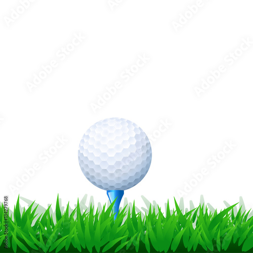 golf ball in grass