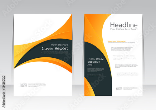 Vector design for Cover Report Annual Flyer Poster in A4 size