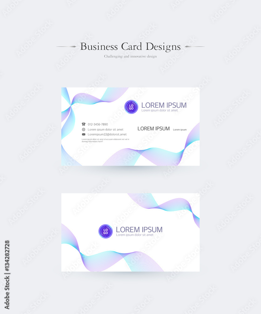 Business card design illustration