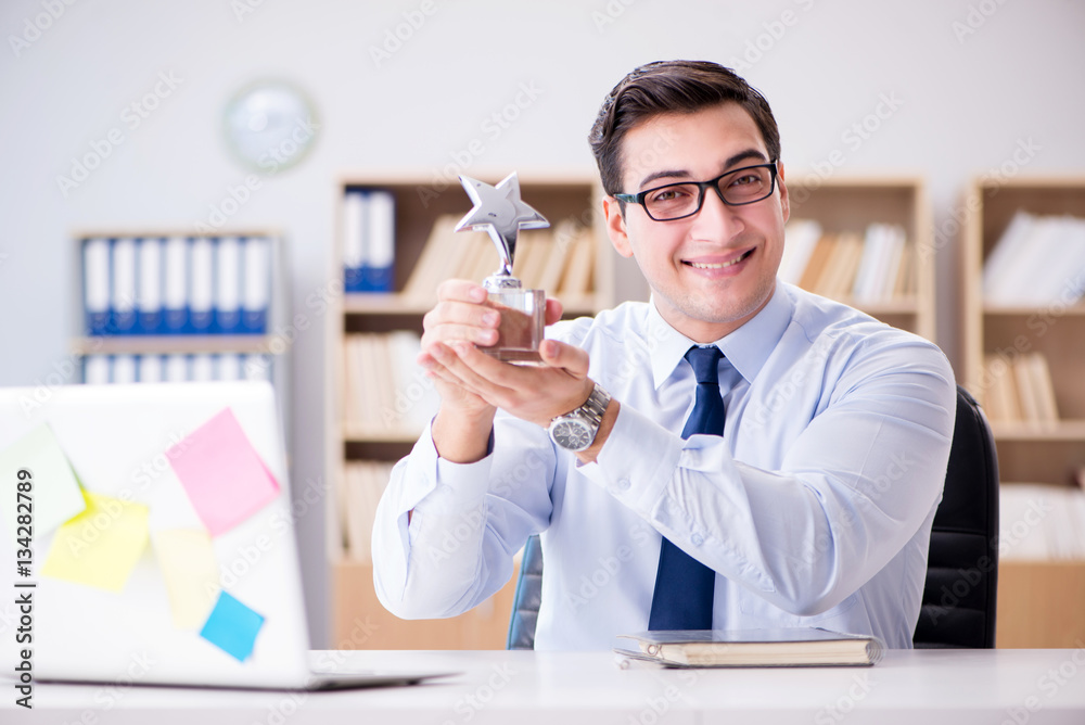 Businessman working in the office Businessman working in the office
