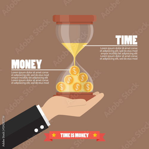 Time is money infographic