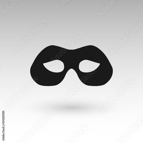 masks silhouette in black vector