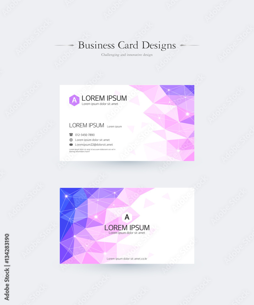 Business card design illustration Business card design illustration