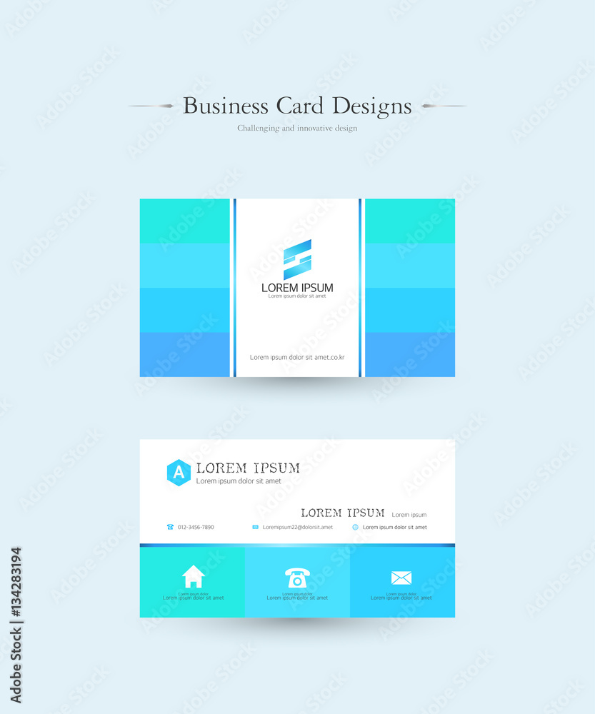 Business card design illustration Business card design illustration