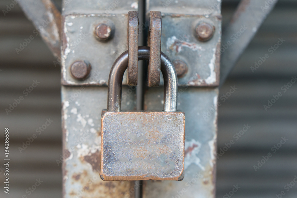 Steel shutter door with master key locked Steel shutter door with master key locked