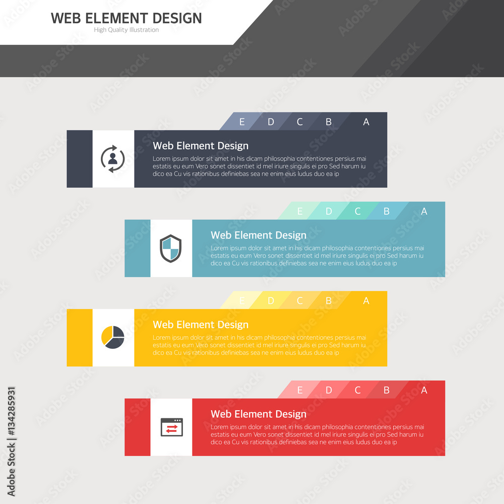 Web element design